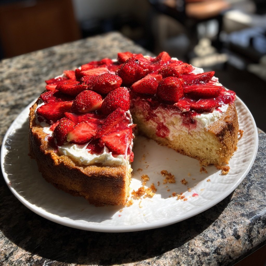 Erdbeerkuchen Mit Quark Creme