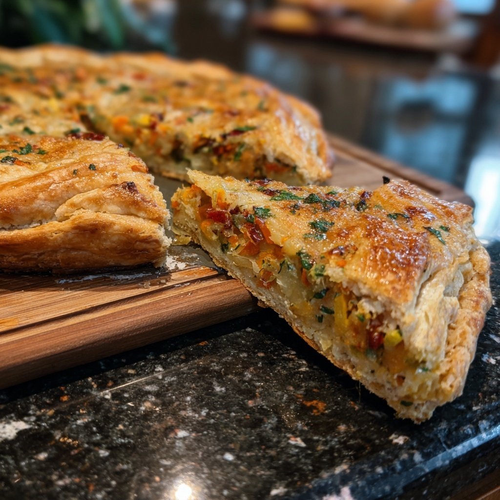 Gemüse-Galette mit Blätterteig