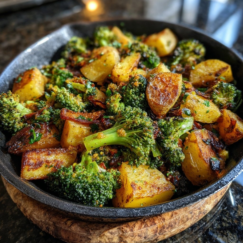 Brokkoli Kartoffel Pfanne Rustikal