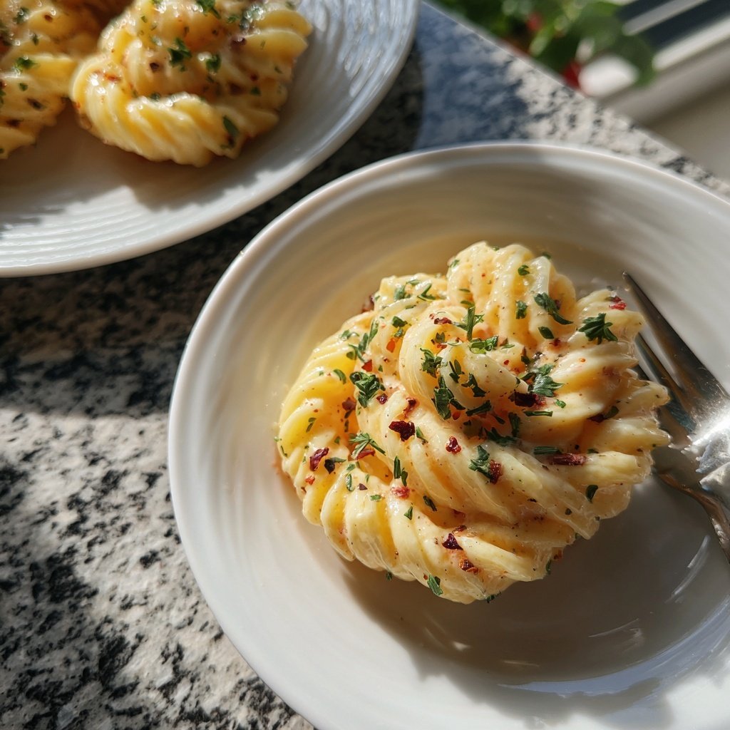 Pasta für zwei mit Sahne und rosa Pfeffer