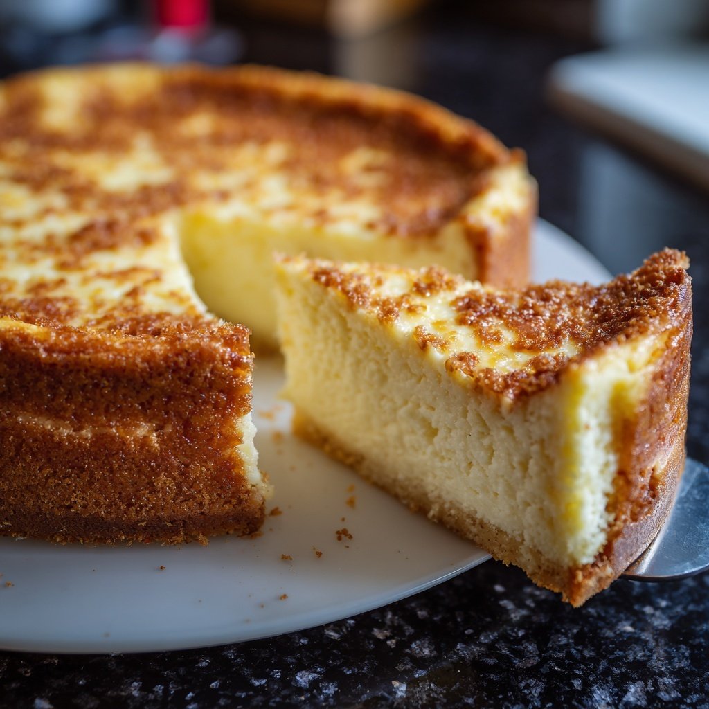 Käsekuchen mit Zitronenboden