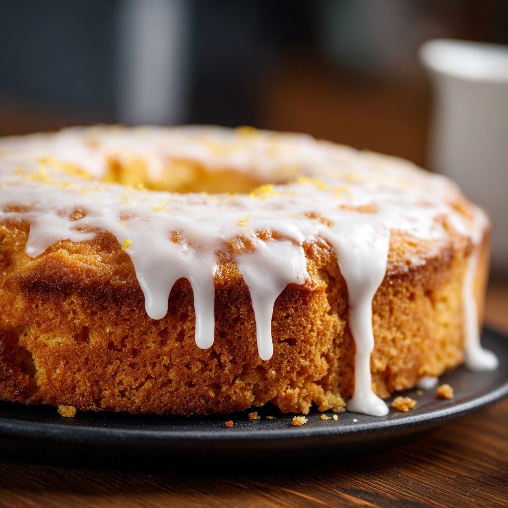 Zitronenkuchen mit Joghurt und Vanille