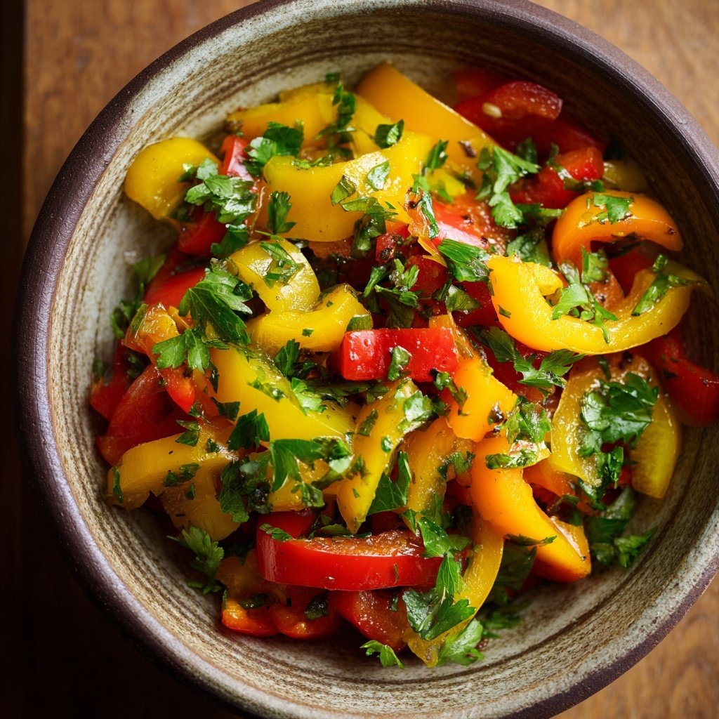 Reissalat Mit Paprika Zum Grillen