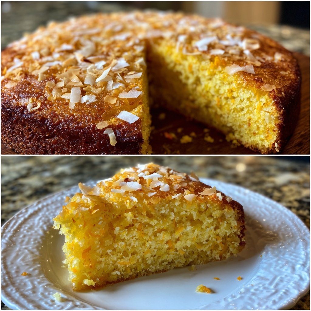 Karottenkuchen Mit Kokosraspeln