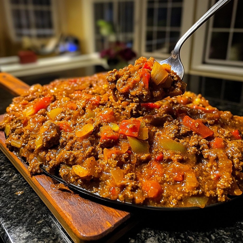Hackfleisch Gulasch Pfanne